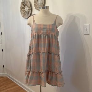 Entro Pink and Blue Gingham Sundress